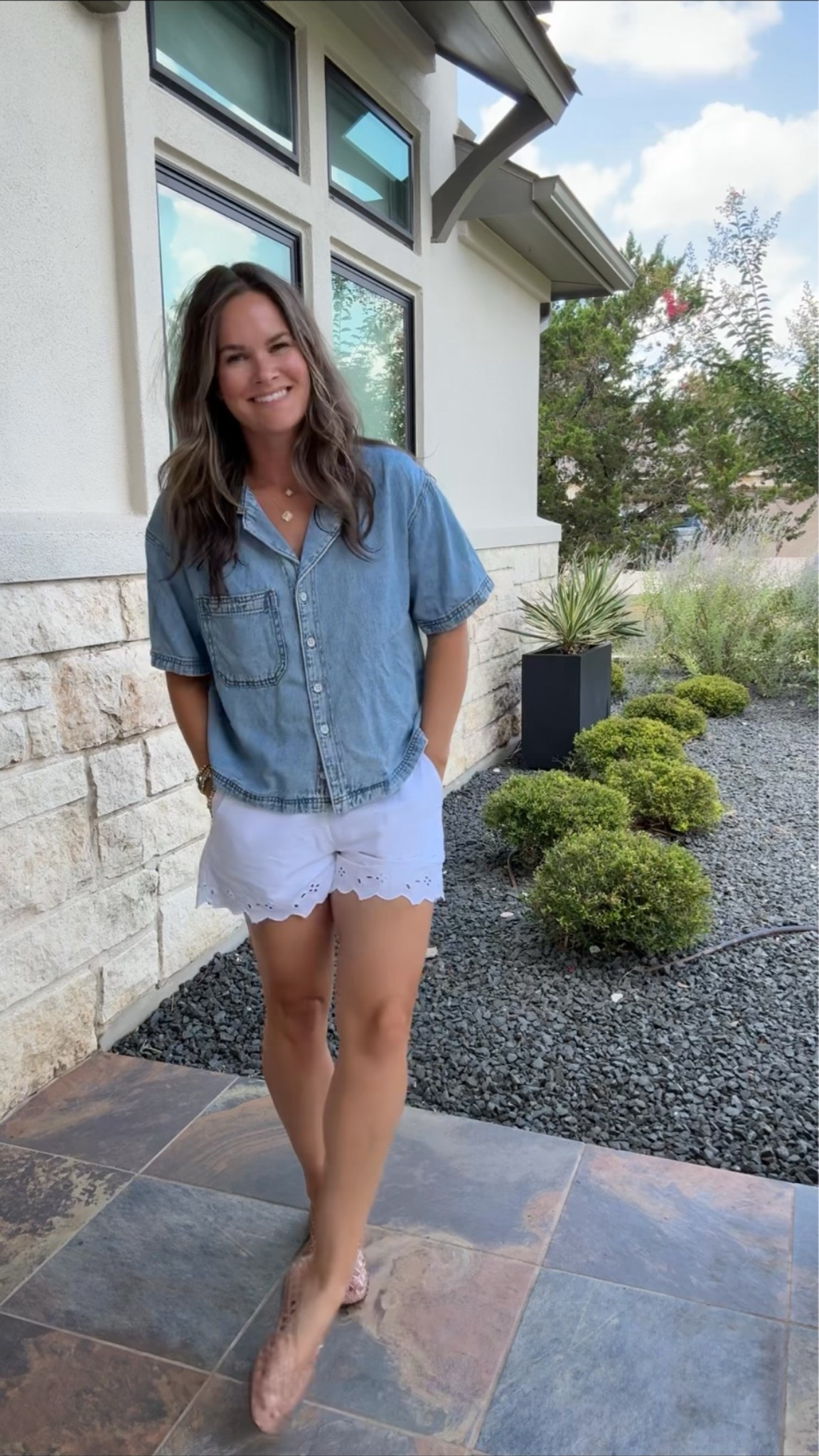 The Target shorts I keep reaching for 🤍 Paired with a denim top for an easy everyday summer look

#LTKootd #LTKmomlife #LTKSeasonal