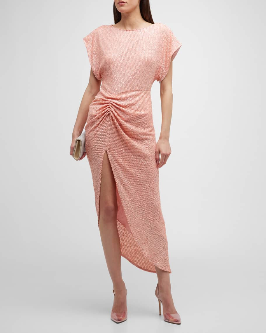 IN THE MOOD FOR LOVE Bercot Sequined Cocktail Dress | Neiman Marcus