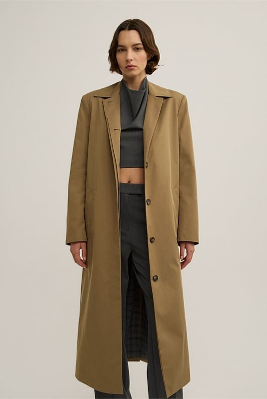 Single Breasted Trench Coat | Witchery (AU)