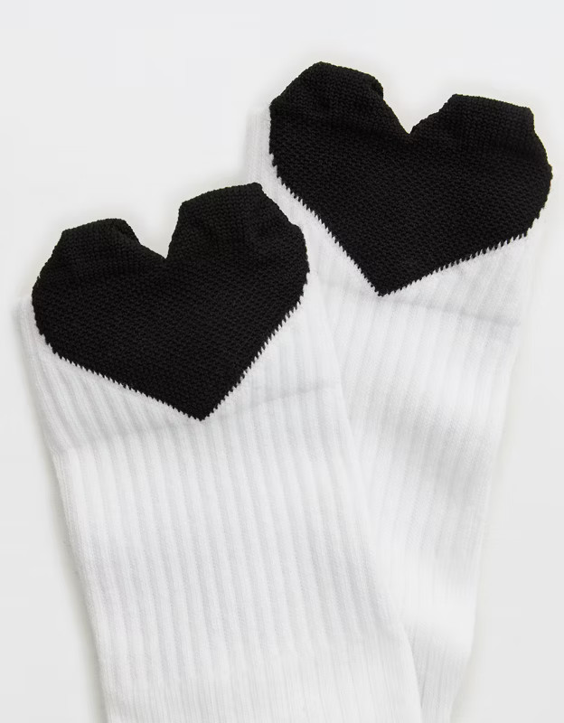Aerie Ribbed Cotton Crew Socks | Aerie