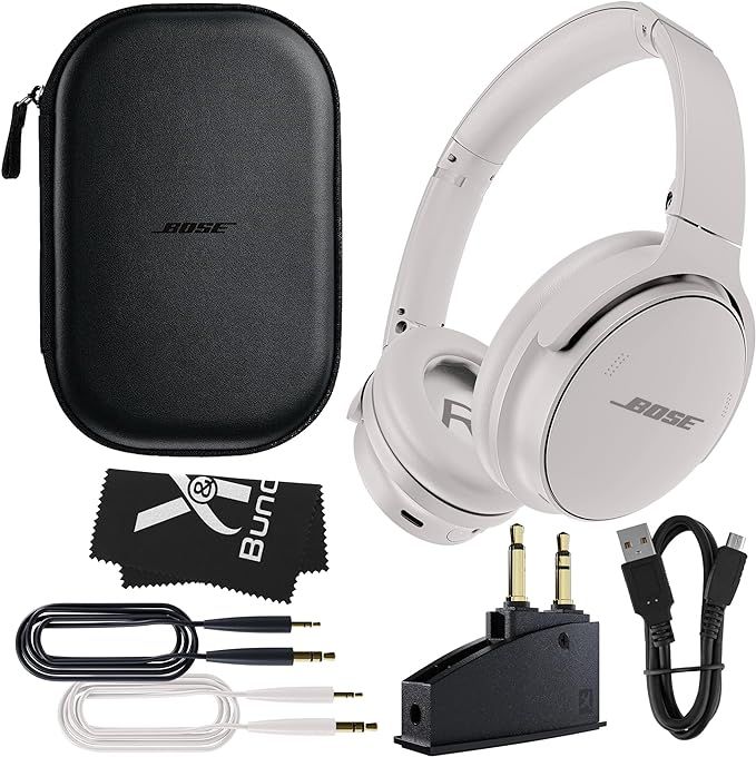 Bose QuietComfort 45 Bluetooth Wireless Noise Cancelling Headphones Bundle with Adapters and Cabl... | Amazon (US)