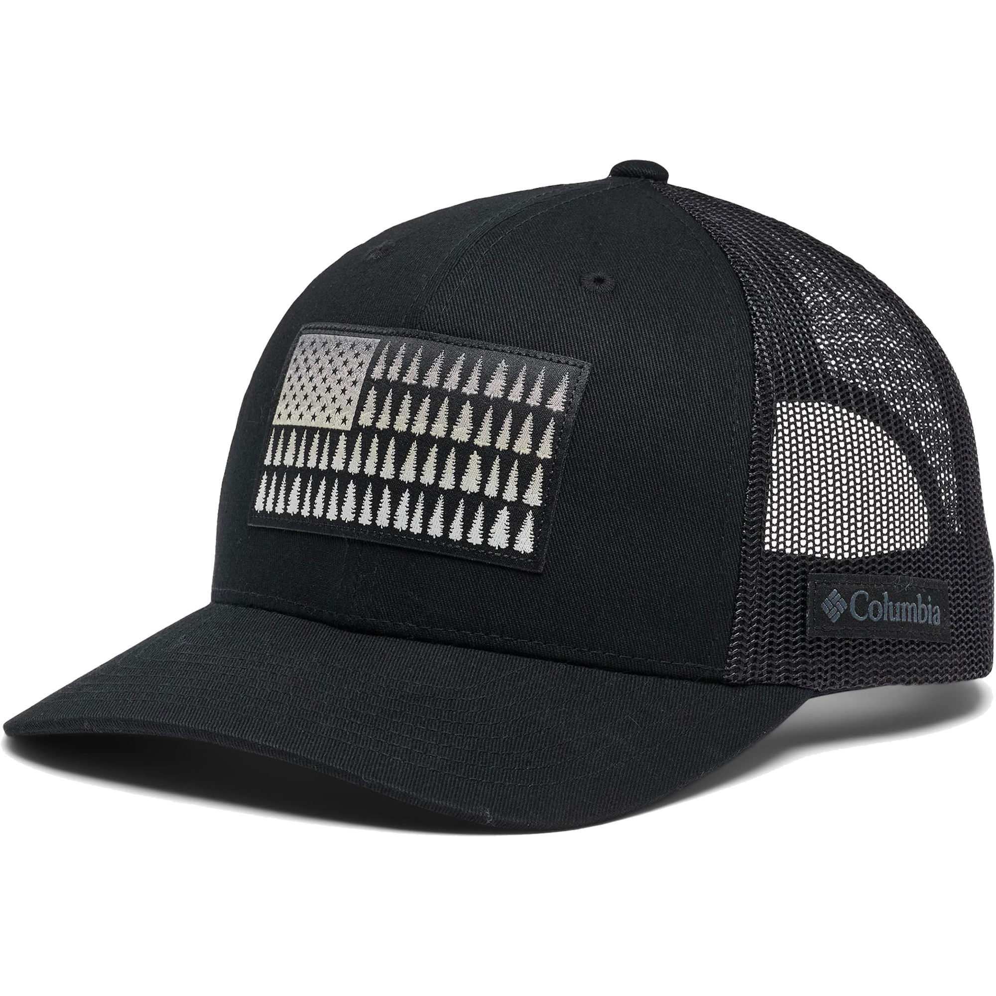 Men's Columbia Black Tree Flag Mesh Snapback Hat | Fanatics