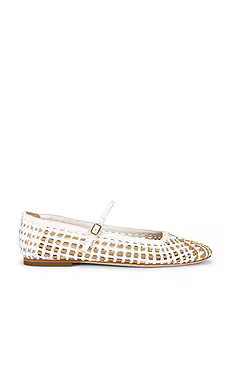 Veronica Beard Ellie Woven Flat in Coconut & Sand from Revolve.com | Revolve Clothing (Global)