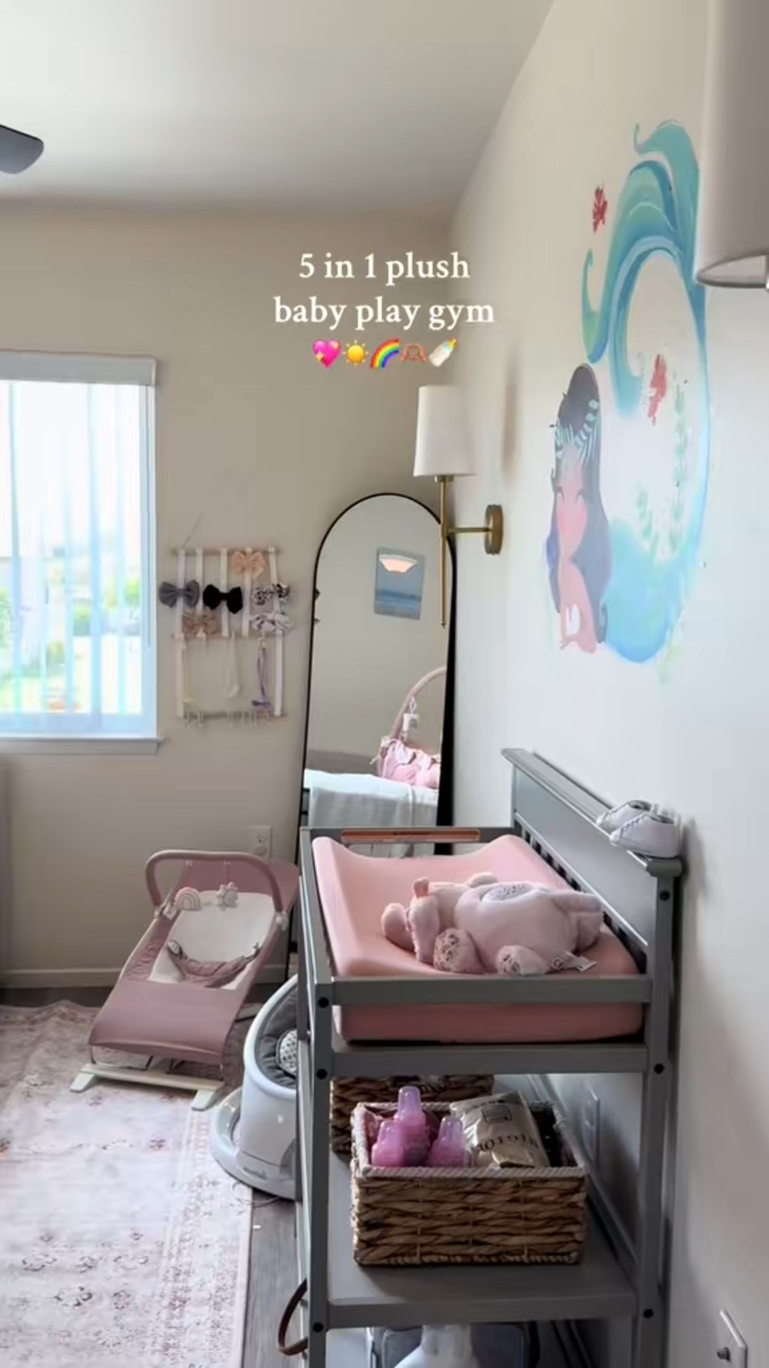 Finished baby girl nursery and adding my favorite touch! 

#LTKBump #LTKBaby #LTKHome