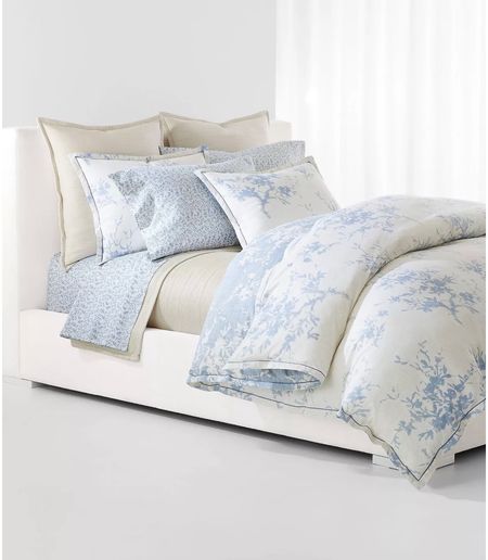 Blue and white bedding, Lauren Ralph Lauren, traditional home, coastal decor, home decor, bedroom, Spring, Summer, light and bright, primary bedroom, girl room, teen, tween

#LTKhome #LTKSeasonal #LTKstyletip