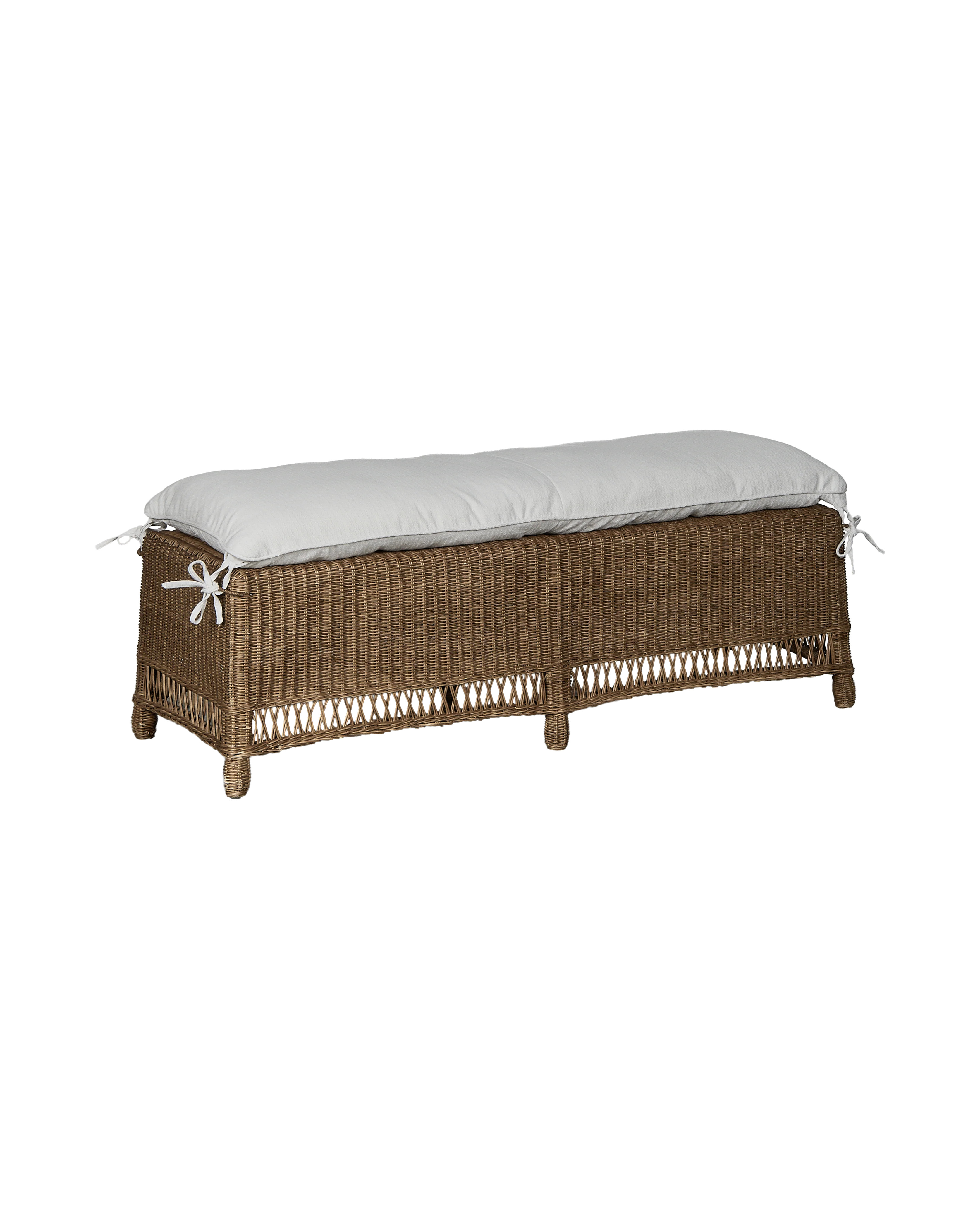 Boxwood Rattan Bench - Shell | Olive Ateliers