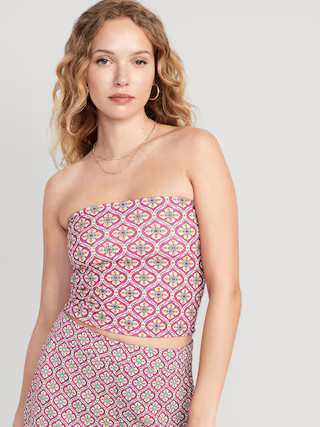 Cropped Tube Top for Women | Old Navy (US)