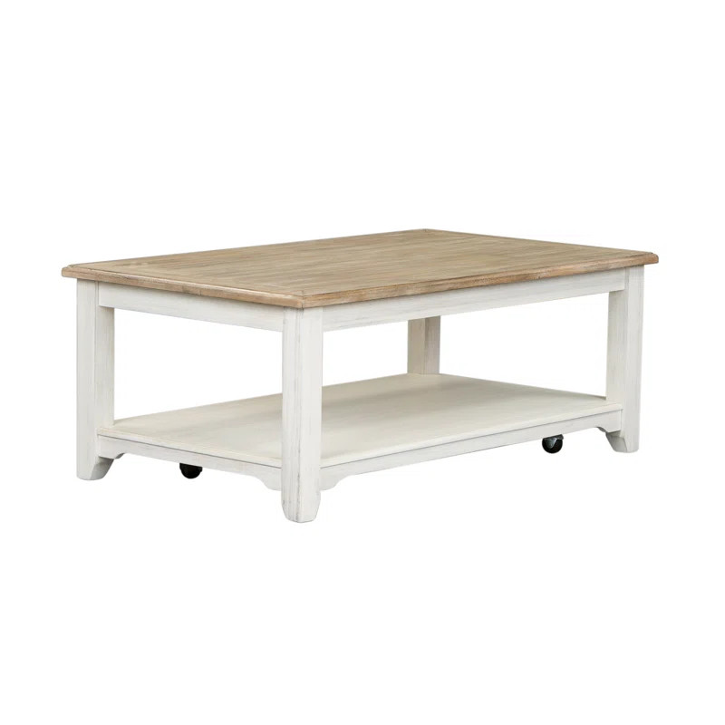 Chu Solid Wood Coffee Table with Storage | Wayfair North America