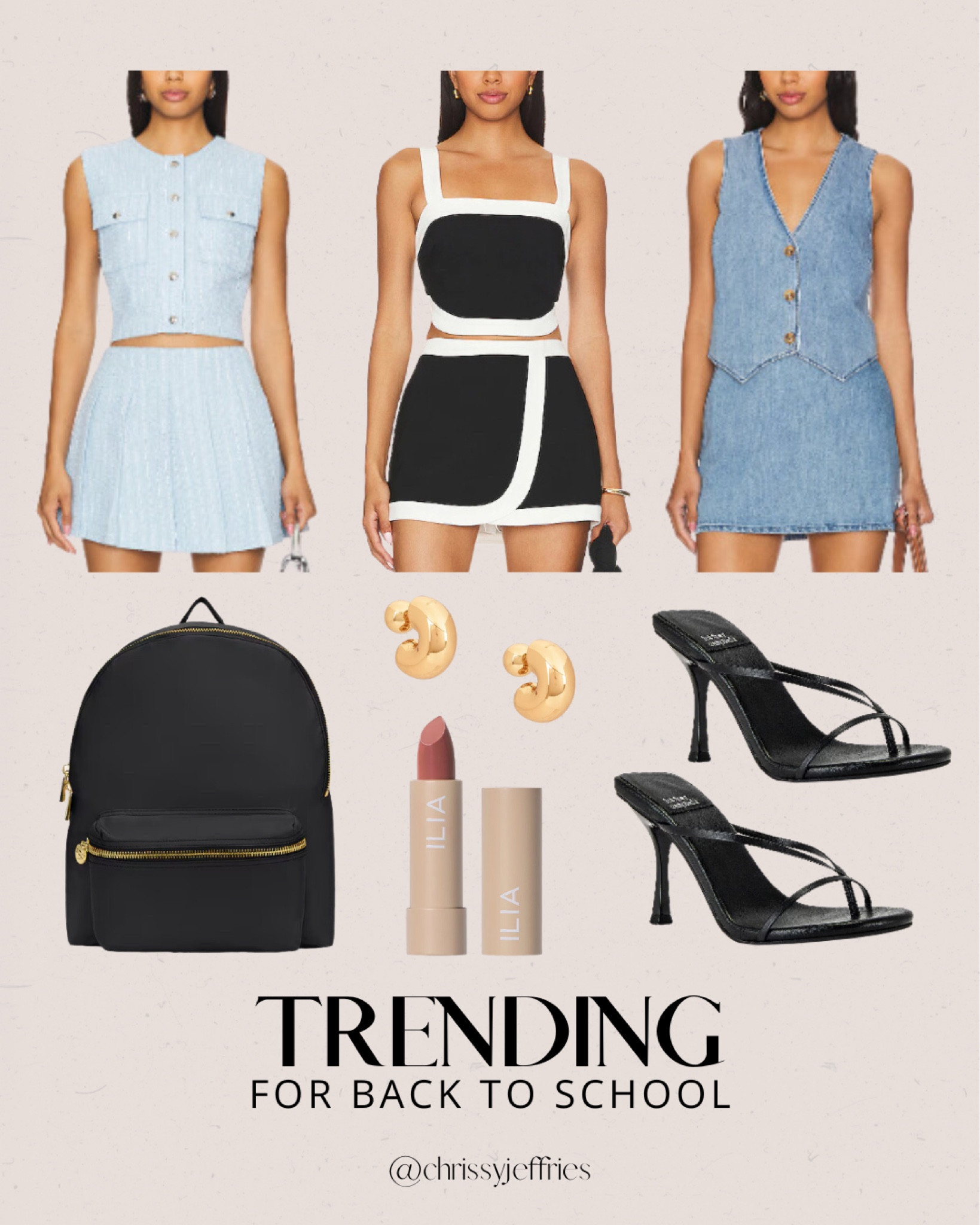 Elevate your back-to-school wardrobe with these trending outfits! From chic sets and denim ensembles to stylish accessories, these looks are perfect for making a statement on campus. Stay fashionable and comfortable with these must-have pieces. 

#BackToSchoolFashion #TrendingOutfits #CampusStyle #FashionInspo #ChicLooks

#LTKsummer #LTKworkwear