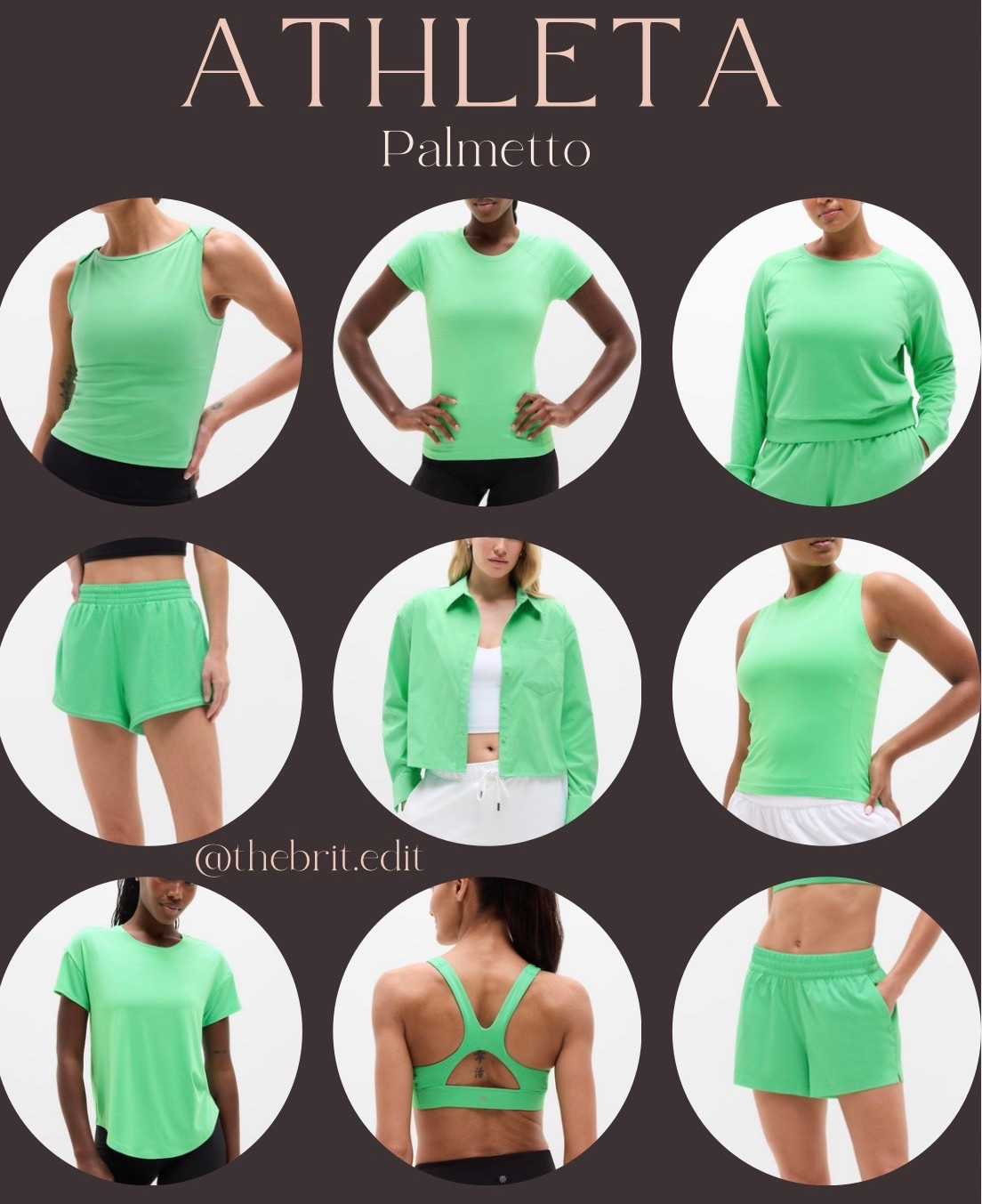 Springs! You will love the color Palmetto at Athleta

Warm, bright, light
True Spring, bright spring, light spring, HOC Springg

#LTKActive #LTKSeasonal #LTKSaleAlert
