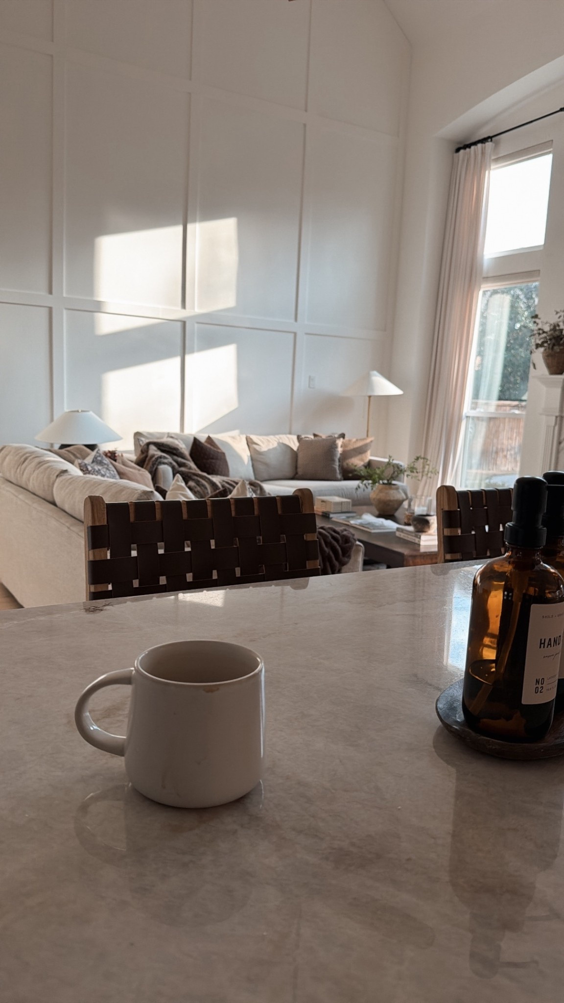 Love our woven leather counter stools so much and they hold up amazingly well!

#LTKHome