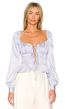 MAJORELLE Waldorf Top in Powder Blue from Revolve.com | Revolve Clothing (Global)