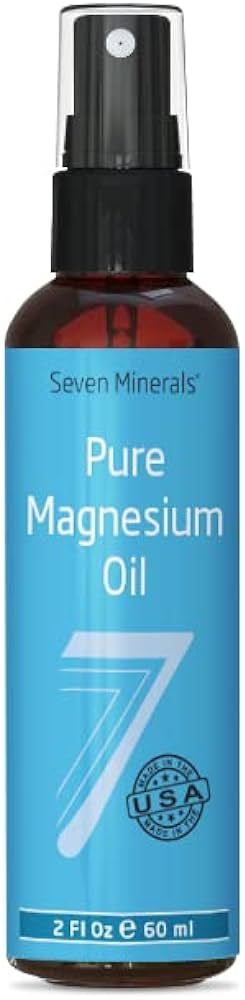 Seven Minerals, Travel Size Pure Magnesium Oil Spray - USP Grade Magnesium Spray = No Unhealthy T... | Amazon (US)