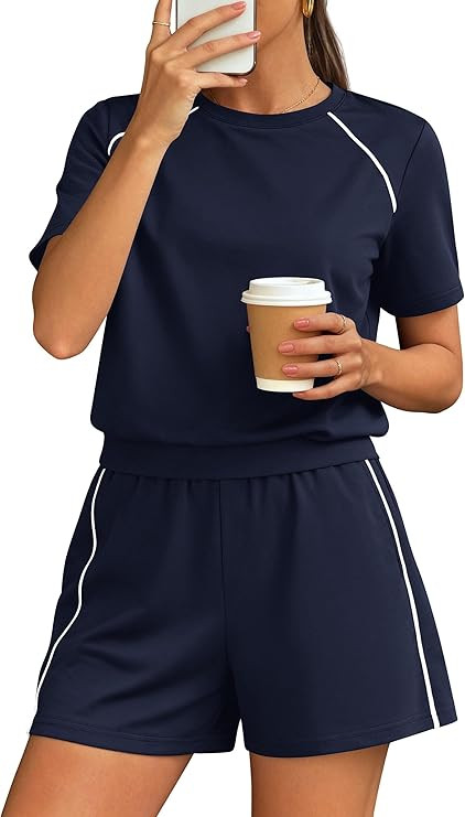 PRETTYGARDEN Shorts Sets Women 2 Piece Outfits Summer 2026 Matching Workout Athletic Clothing Cas... | Amazon (US)