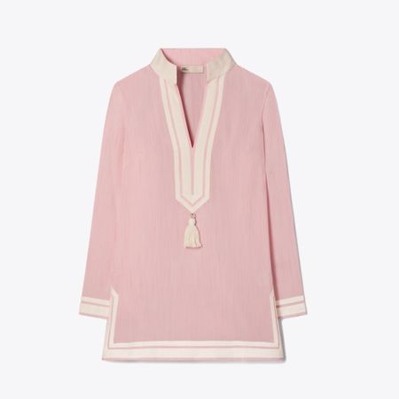 Beautiful pink and ivory tunic 
New from the Tory Burch collectionn

#LTKswim #LTKstyletip #LTKSeasonal