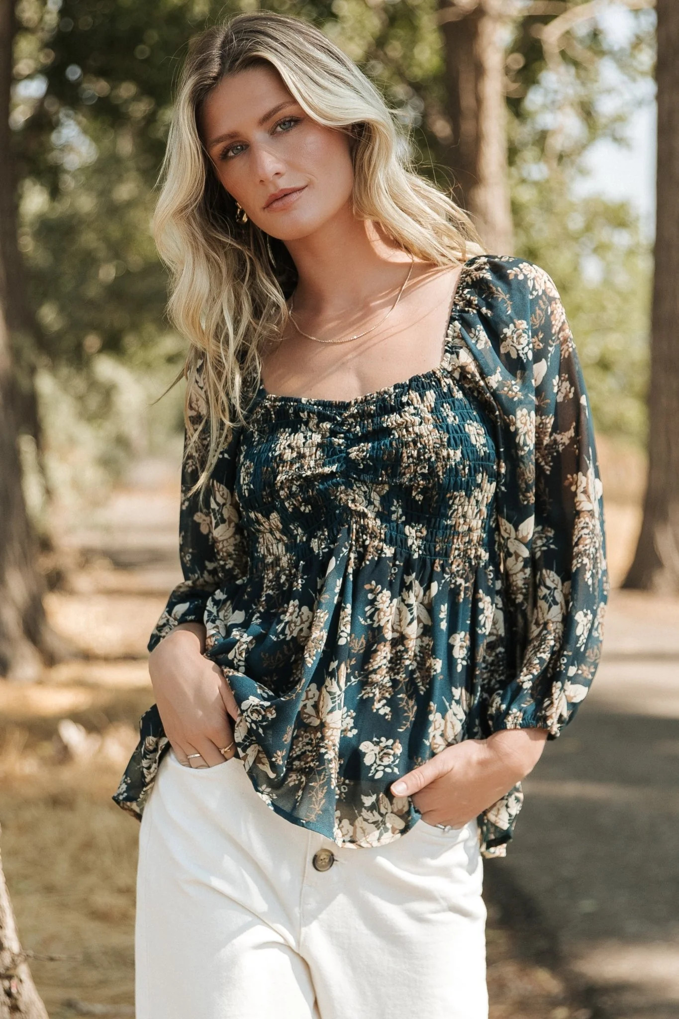 Fenna Smocked Top | Topaz Floral | Baltic Born
