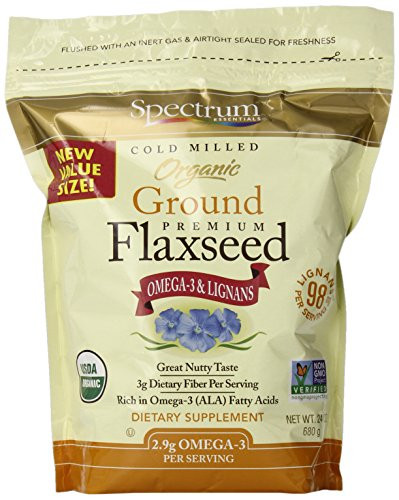 Spectrum Essentials Organic Ground Flaxseed, 24 Ounce | Amazon (US)