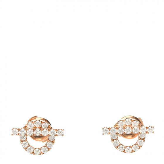 HERMES

18K Rose Gold Diamond Finesse Earrings | Fashionphile