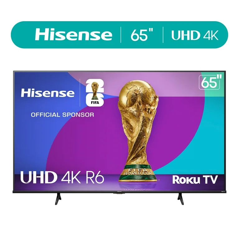 Hisense 65" Class 4K UHD LCD Roku Smart TV HDR R6 Series 65R6E4 | Walmart (US)