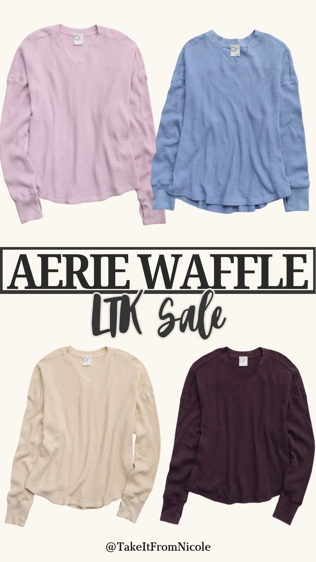 The Aerie Waffle thumbhole shirts I get every year are already on sale PLUS the Ltk fall sale stacks - drops them to just $30! 

#LTKFindsUnder50 #LTKFallSale #LTKSeasonal