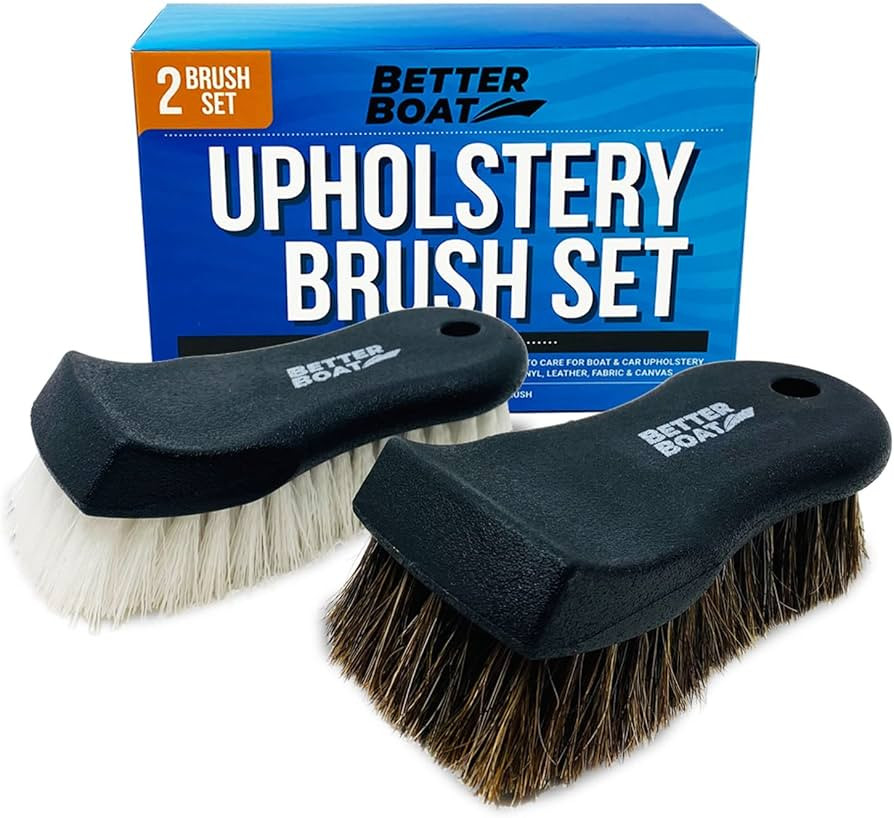 Upholstery Brush Set Carpet Brush Car Cleaning Brush Horse Hair Brush and Car Brush Horsehair Det... | Amazon (US)