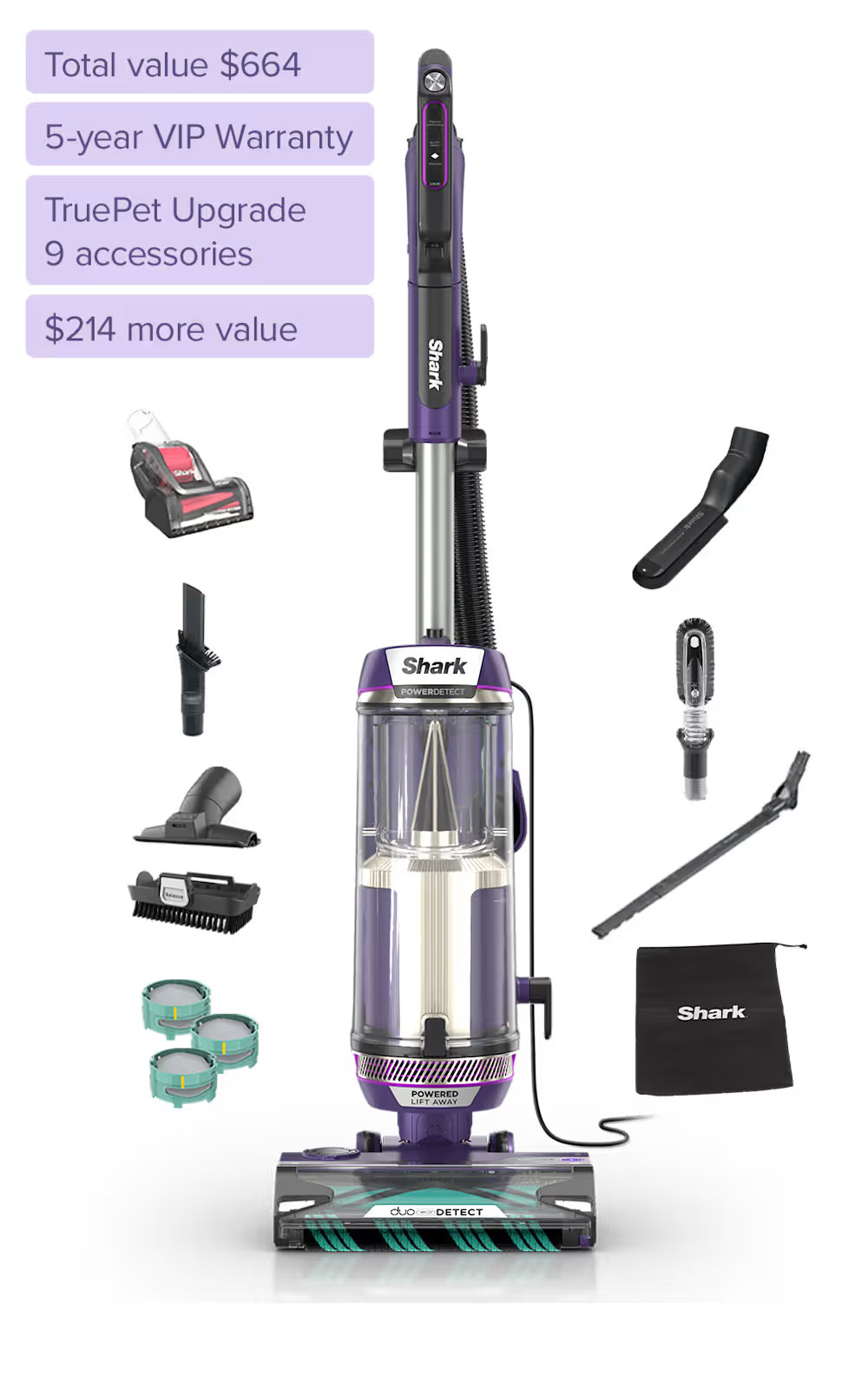 Shark® POWERDETECT™ Upright Vacuum with TruePet Upgrade - Shop All Vacuums | Ninja Kitchen