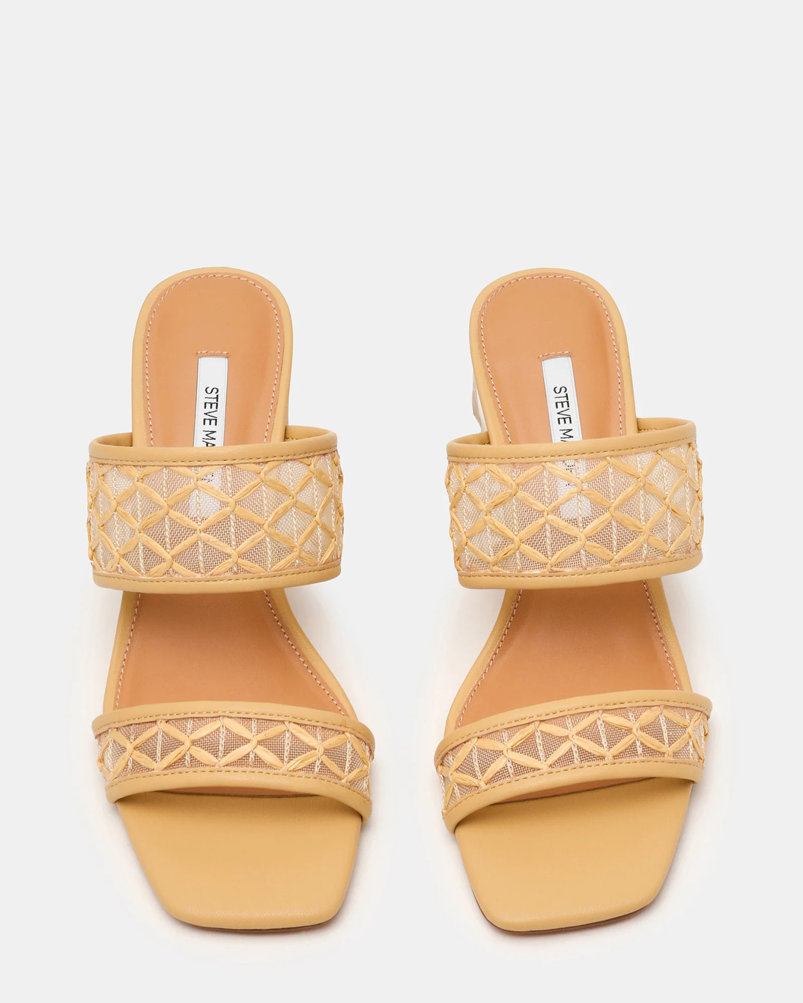 NOLA Natural Square-Toe Mule Women's Block Heel | Steve Madden (US)