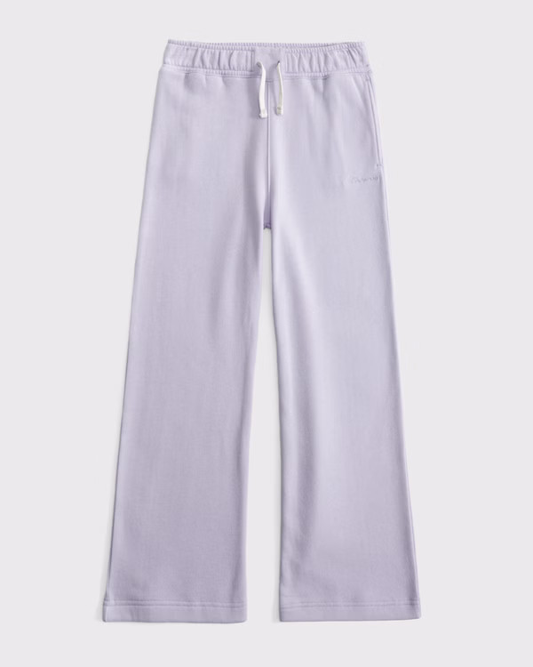 girls essential wide leg sweatpants | girls | Abercrombie.com | Abercrombie & Fitch (US)