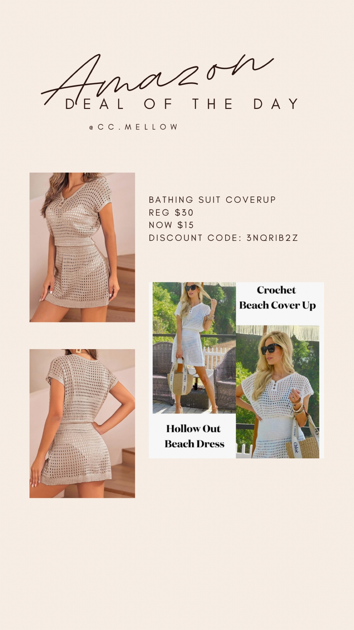 Amazon deal of the day - bathing suit coverup! So many colors and sizes

#LTKfindsunder50 #LTKsalealert #LTKSeasonal