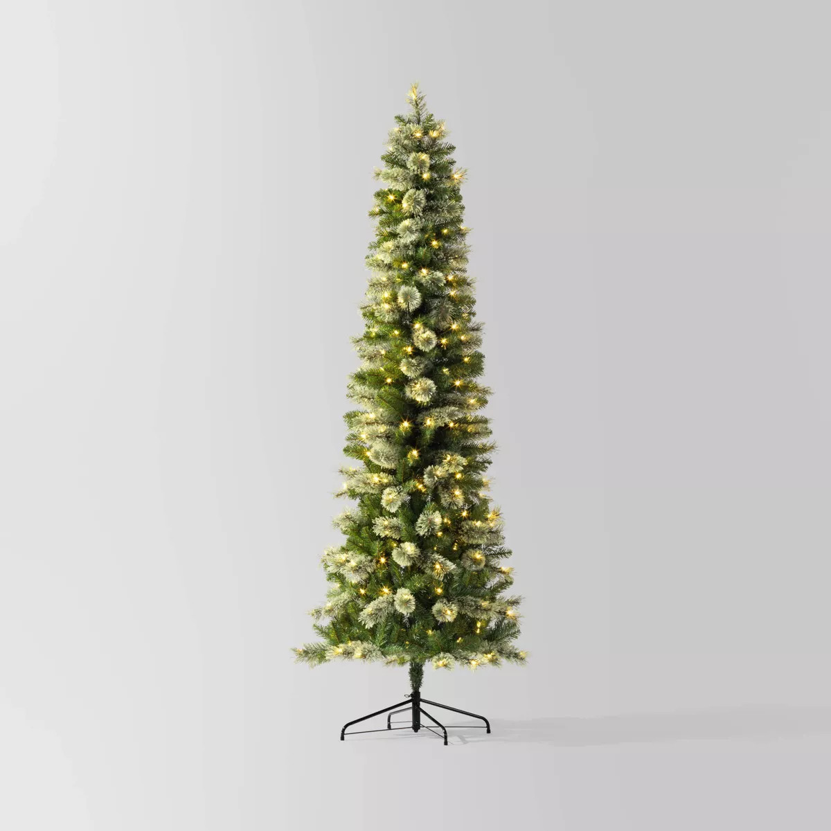 7.5' Pre-lit Slim Virginia Pine Artificial Christmas Tree with White LED Lights - Wondershop™ | Target