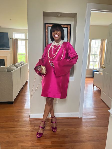 Giving shades of pink for this wedding guest outfit MY SHOES ARE ON MAJOR SALE!. #ootd #weddingguest #outfitideas 

#LTKstyletip #LTKwedding #LTKover40