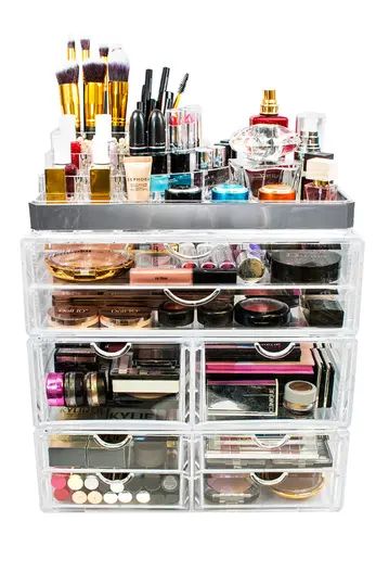 X-Large Silver Makeup Storage Organizer | Nordstrom Rack
