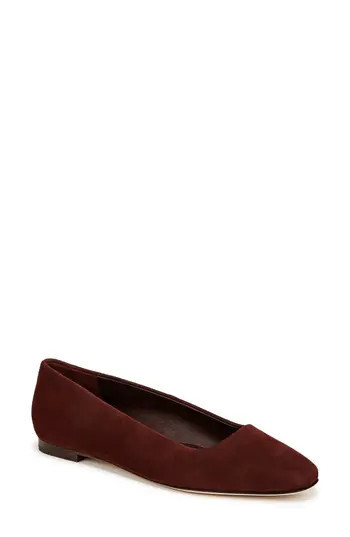 Vince Brodi Flat in Oxblood Leather at Nordstrom Rack, Size 9.5 | Nordstrom Rack