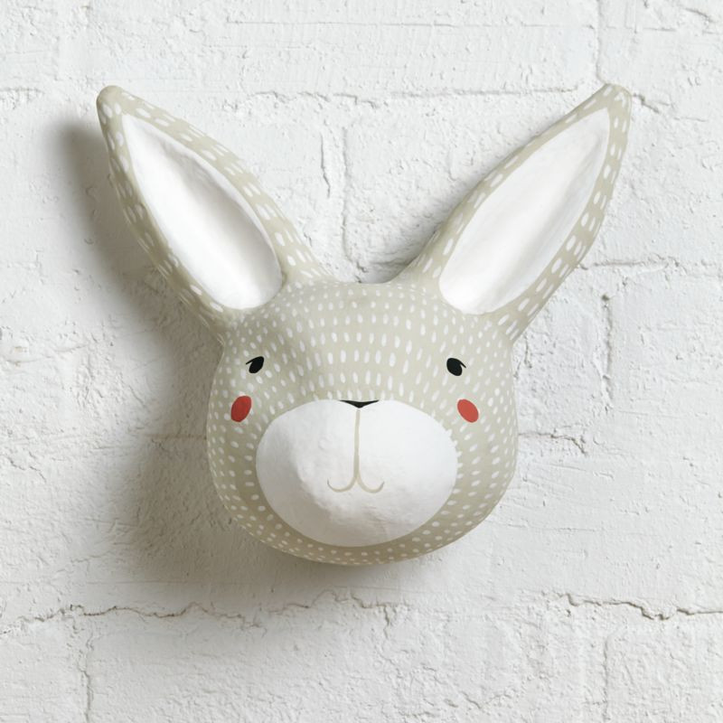Paper Mache Rabbit Head + Reviews | Crate & Kids | Crate & Barrel
