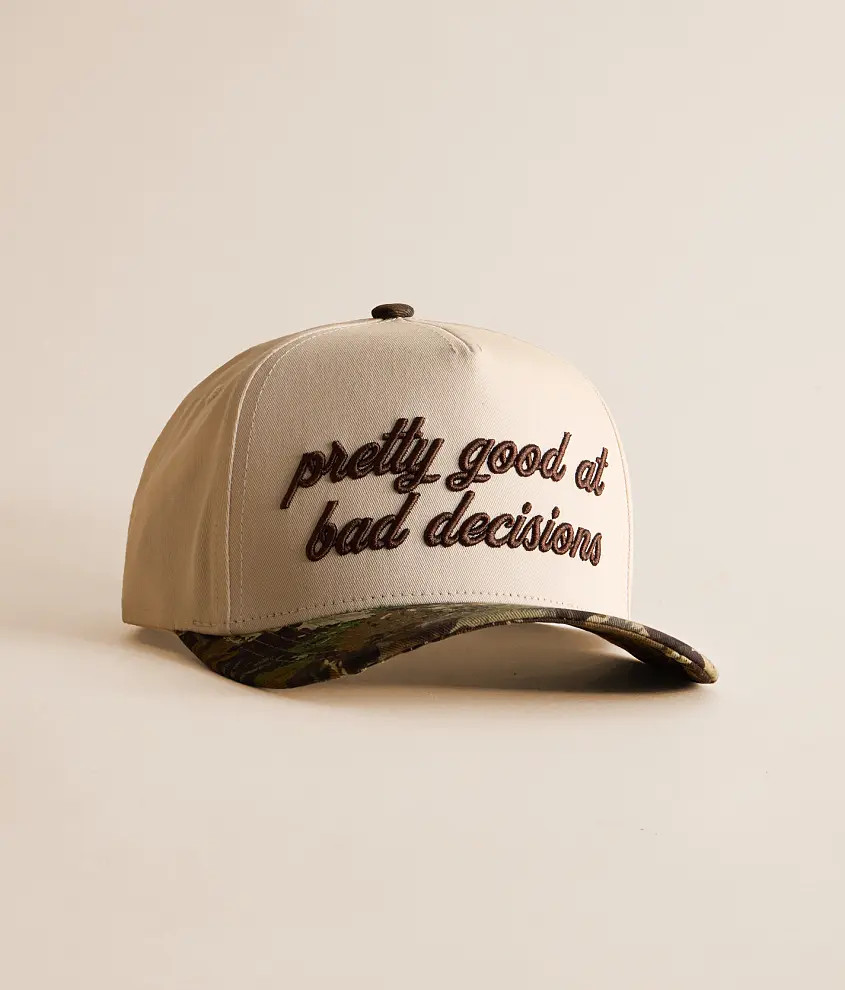 Bad Decisions Camo Hat | Buckle