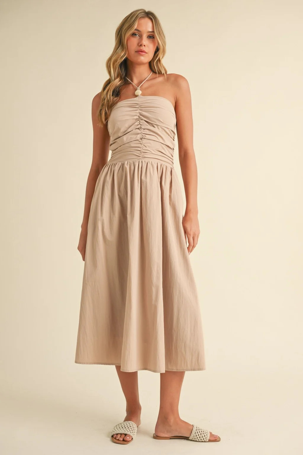 The Seaside Halter Midi Dress | amandenimes