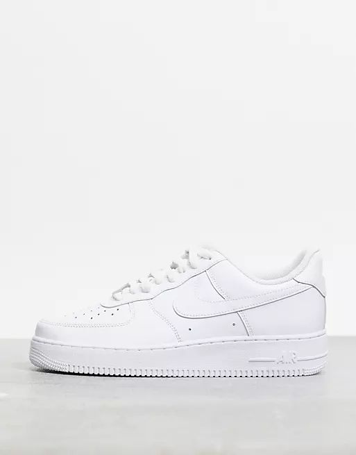 Nike Air Force 1 '07 sneakers in triple white | ASOS (Global)