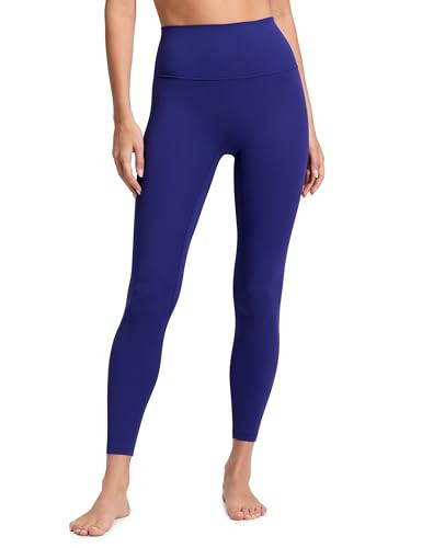 CRZ YOGA Butterluxe No Front Seam Yoga Leggings 25" - High Waisted Womens Lounge Pants Pilates Workout Athletic Buttery Soft Larkspur Blue Small | Amazon (US)