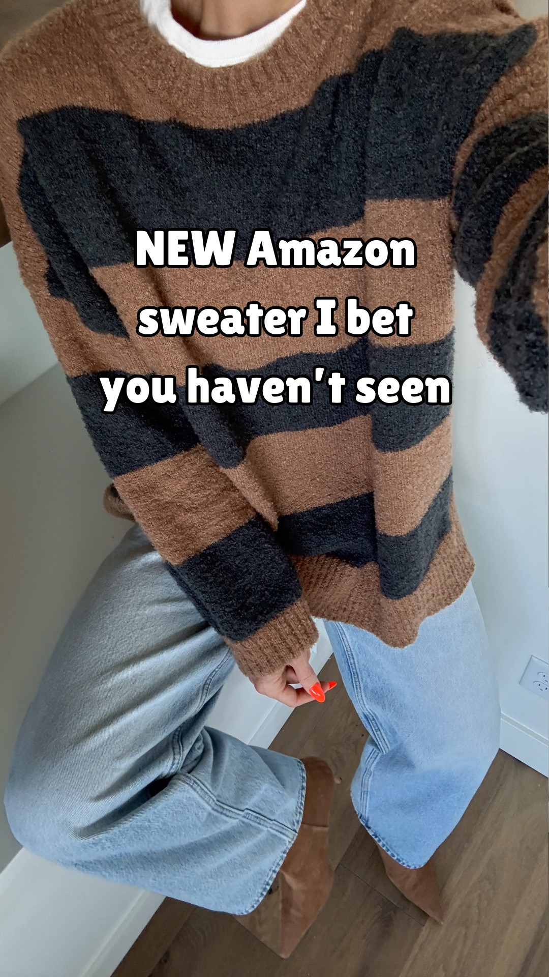 The oversized bouclé sweater I’m calling the MVP of my winter wardrobe. 🤍 Classic, cozy, polished—and easy to style with sneakers OR boots.
Sweater fits very generous/oversized. I’m wearing a medium.
Jeans are a baggy fit — wearing my true size 4, regular length 
Boots sold out- linked similar 
Sneakers: go down 1/2 size (probably my most worn shoe!)

#LTKOver40 #LTKGiftGuide #LTKdayinmylife