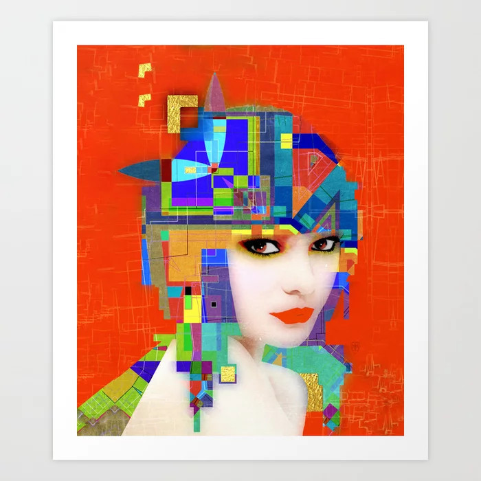 Nouveau Girl 2 Art Print | Society6