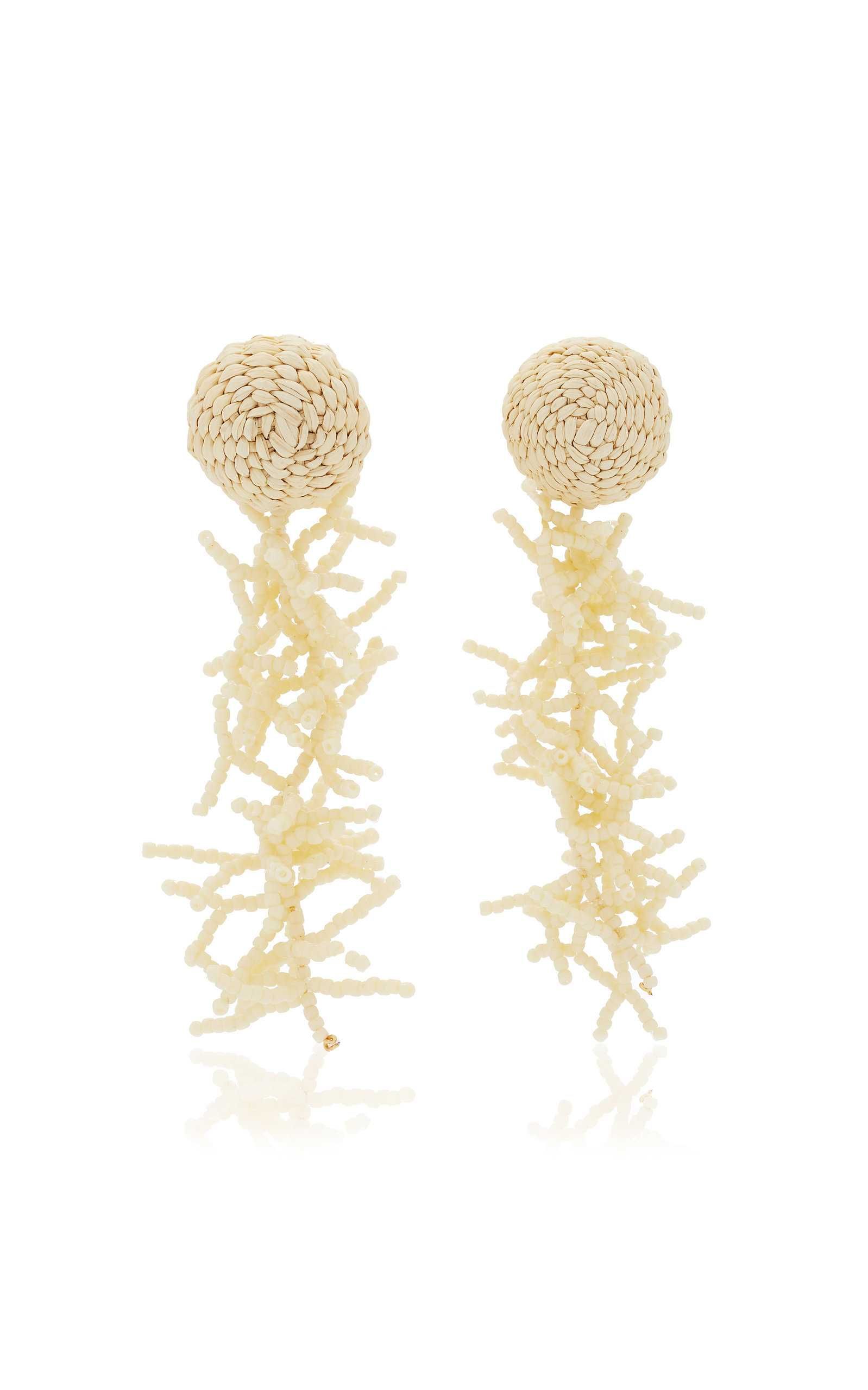 Coral Reef Beaded Palm Earrings | Moda Operandi (Global)