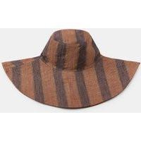Zara - Reversible Striped Linen Hat - Red - S - Woman | Zara UK