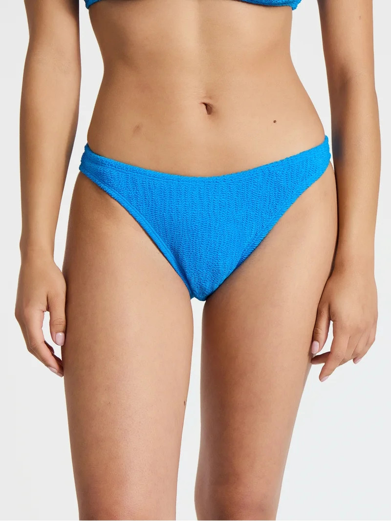 No Boundaries Crinkle Bikini Bottoms, Women’s | Walmart (US)