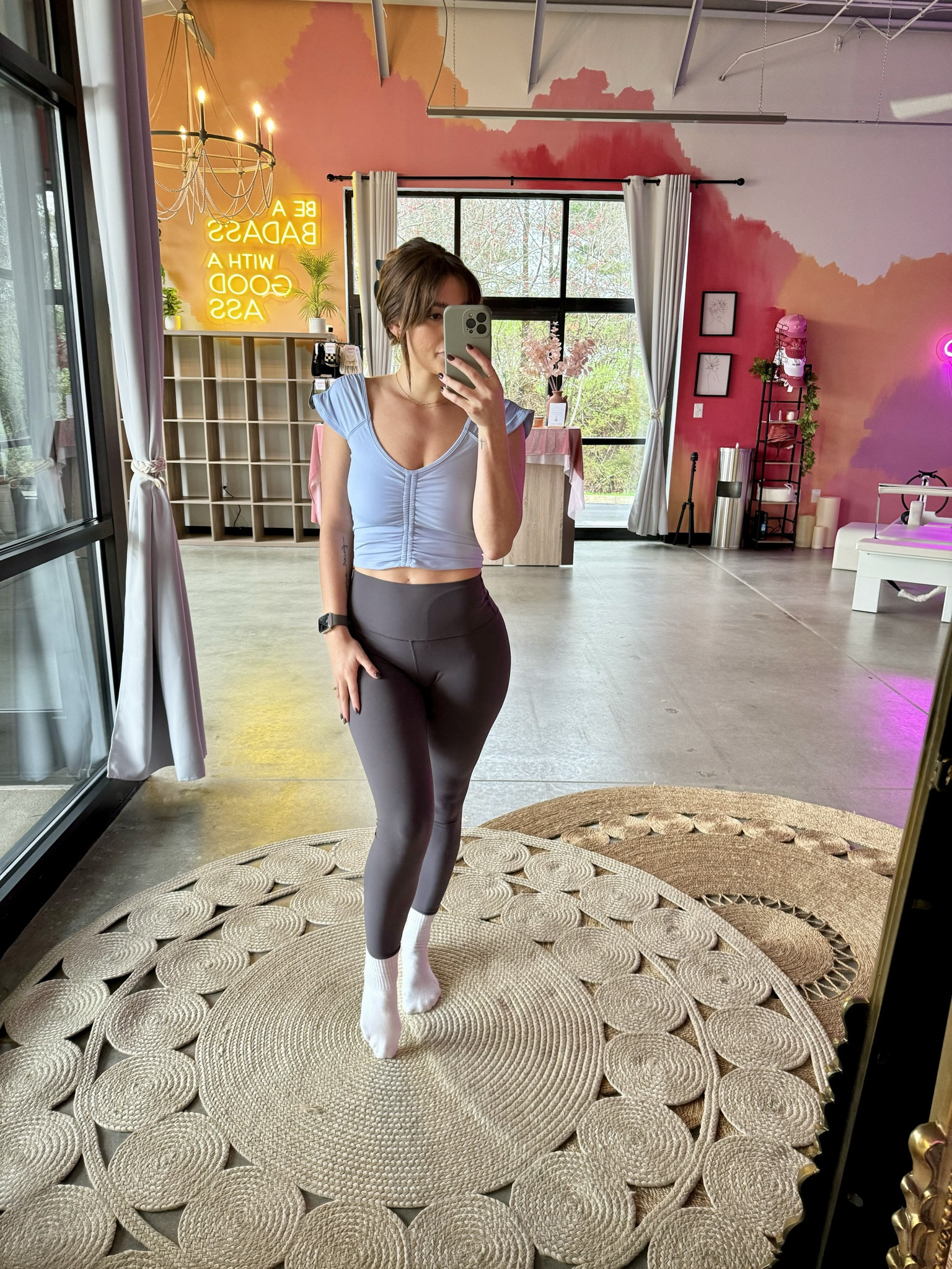 If you’re an instructor THIS is the top for you!! So flattering on the shoulders while still being in appropriate work out clothes while teaching 👏🏻 

#LTKbeauty #LTKworkwear #LTKfitness