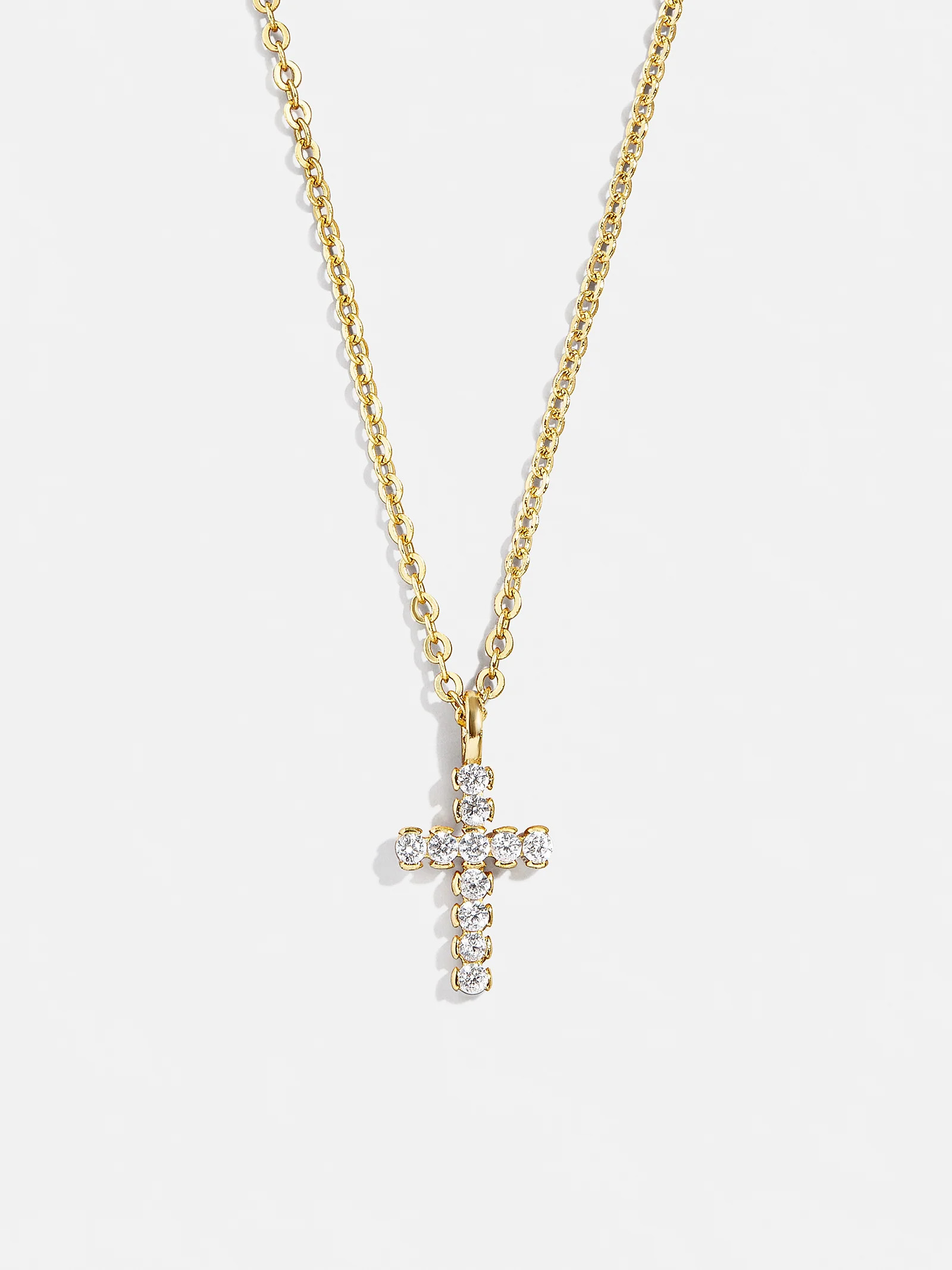 Agape 18K Gold Necklace - Gold/Pavé | BaubleBar