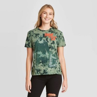 Women's Friday the 13th Halloween Short Sleeve Graphic T-Shirt - Green | Target