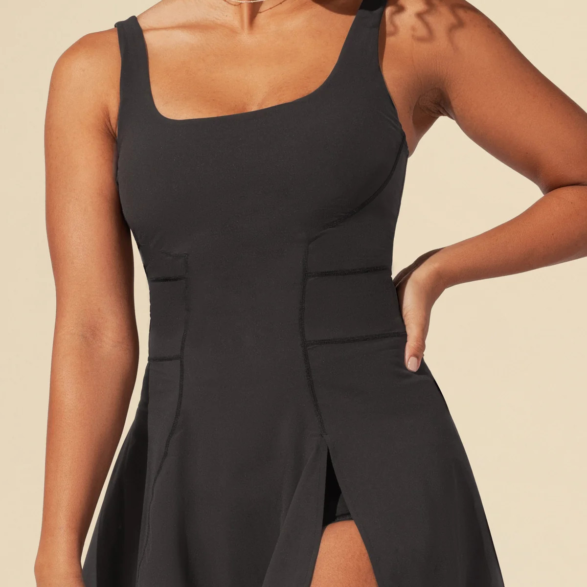 Tie-Breaker Superdress™ - Black | POPFLEX