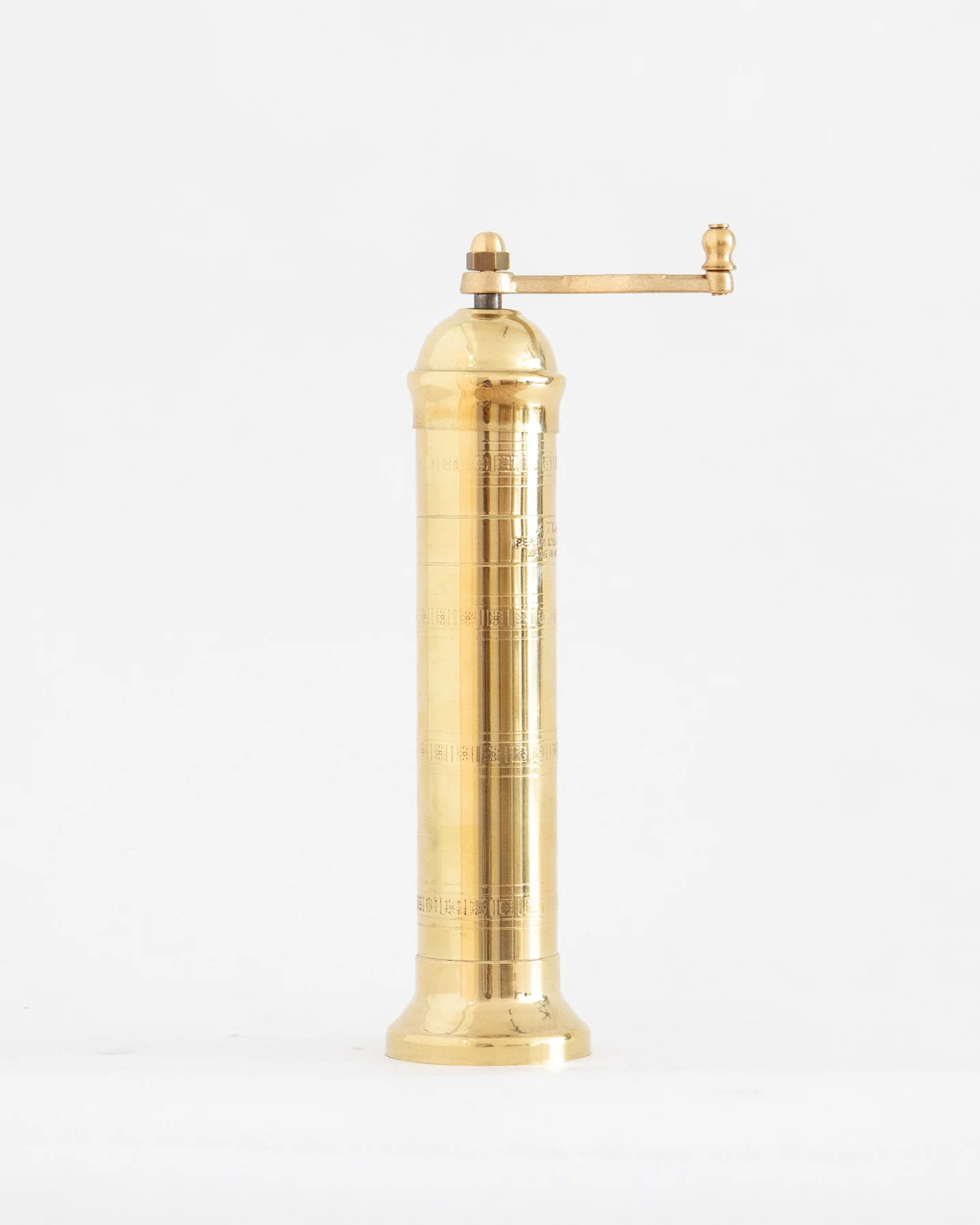 Brass Salt Mill 9" | The Vintage Rug Shop