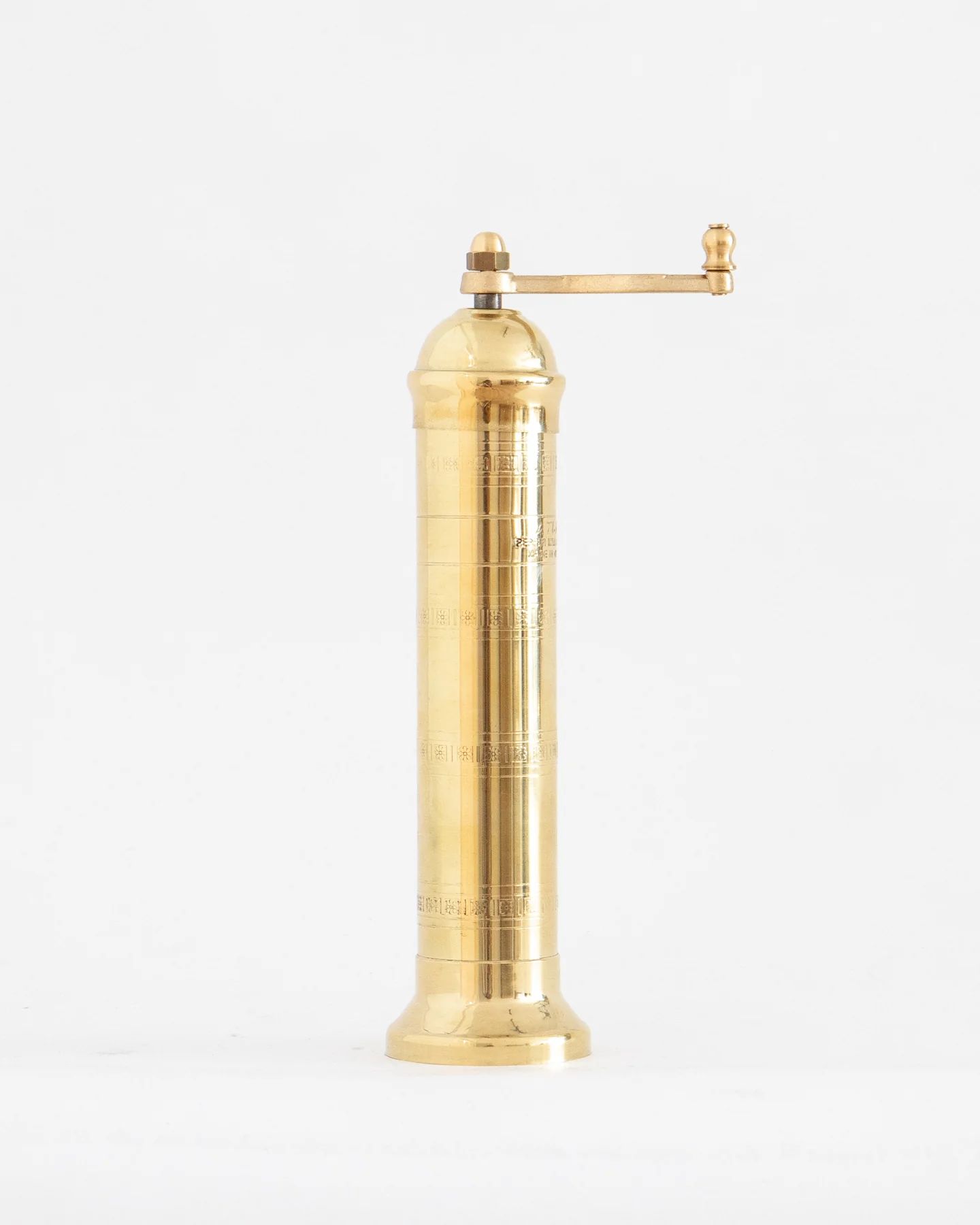 Brass Salt Mill 9" | The Vintage Rug Shop