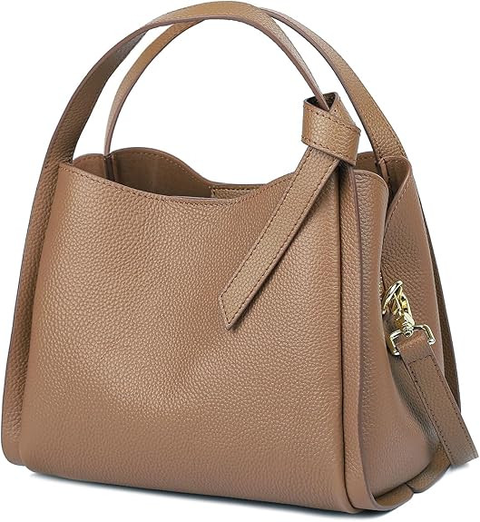 Bucket Bags for Women, Genuine Leather Handbags Small Crossbody Purses, Shoulder Bags with an Adj... | Amazon (US)